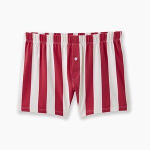 Nice Laundry Slim Fit Boxer Shorts Red/Cream Cabana Stripe
